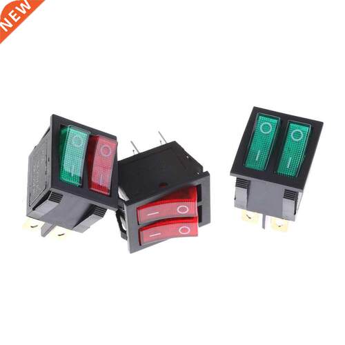 3 Styles KCD3 Double Boat Rocker Switch 6 Pins On-Off With G