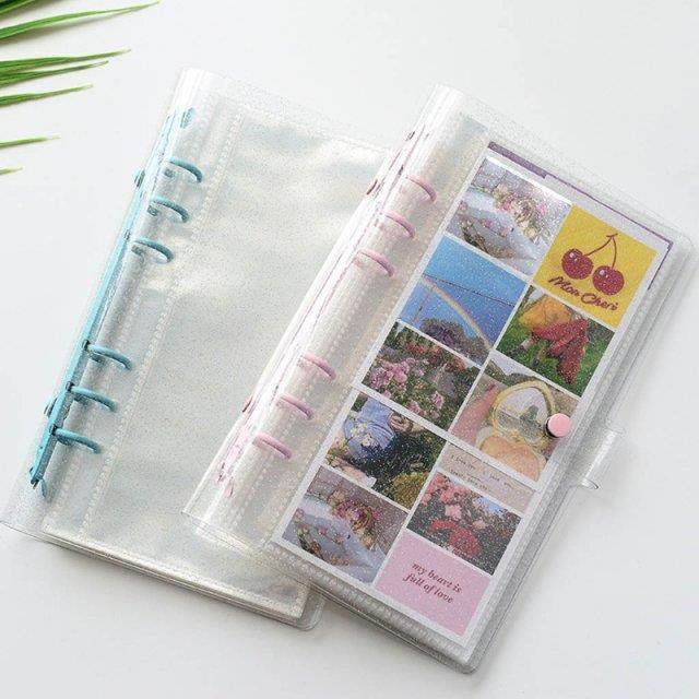 Photo Album Portable Solid Color Picture Storage Case Weddin