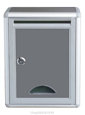 Vintage Aluminum Alloy Lockable Secure Mail Letter Post Box