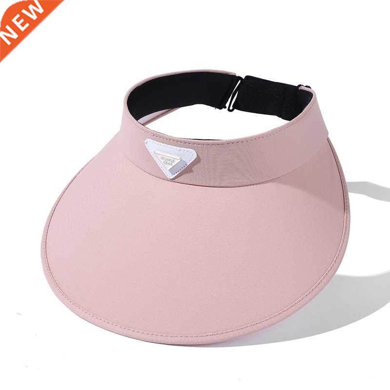 Summer Women Empty Top Hat Korean Triangle Label Decorative