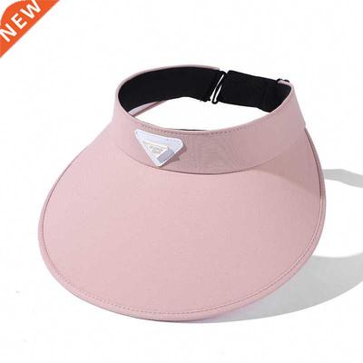 Summer Women Empty Top Hat Korean Triangle Label Decorative