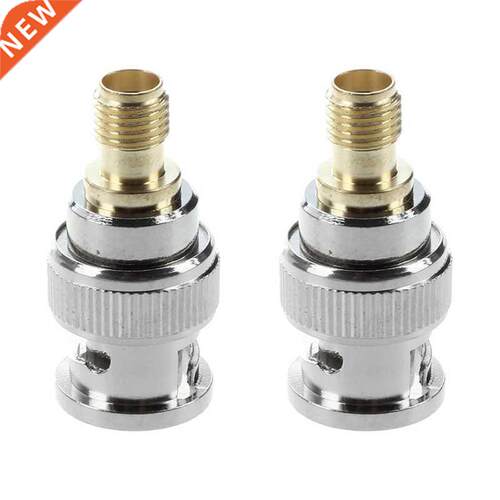 2X BNC Male to SMA Female Plug Coax Adapter