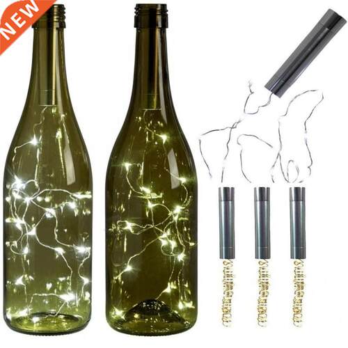 Led Wine Bottle Light Copper Wire String Light Home Bistro W