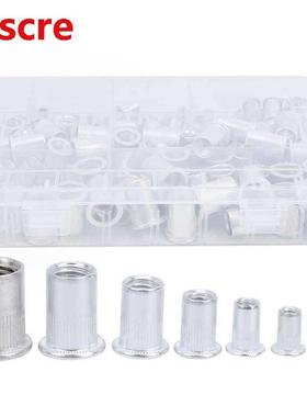 threaded insert 175pcs Rivet Nut Set Flat Head Aluminium Nut