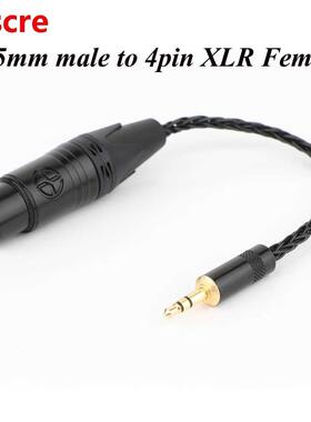 3.5mm Trrs alanced Male to 4-pin XLR alanced Female Headph