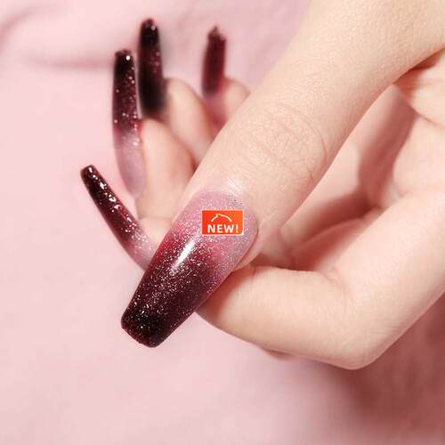 Thermal Nail Polish Gel Shiny Sequ Effect Color Change