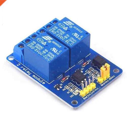 2 Way 5v Relay Module With Optocoupler Protection