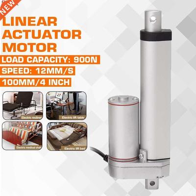 12V 900N 4 Inch Linear Actuator Stroke Motor Door Opener Adj