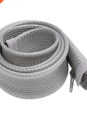 *1M Zipper Cable Sleeve Cover Flexible Nylon Wire Cord Hider