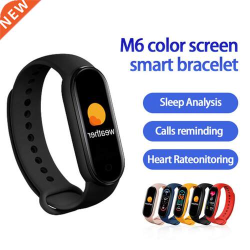 M6 SmartWatch Men Women Fitness Bracelet Tracker Heart Rate