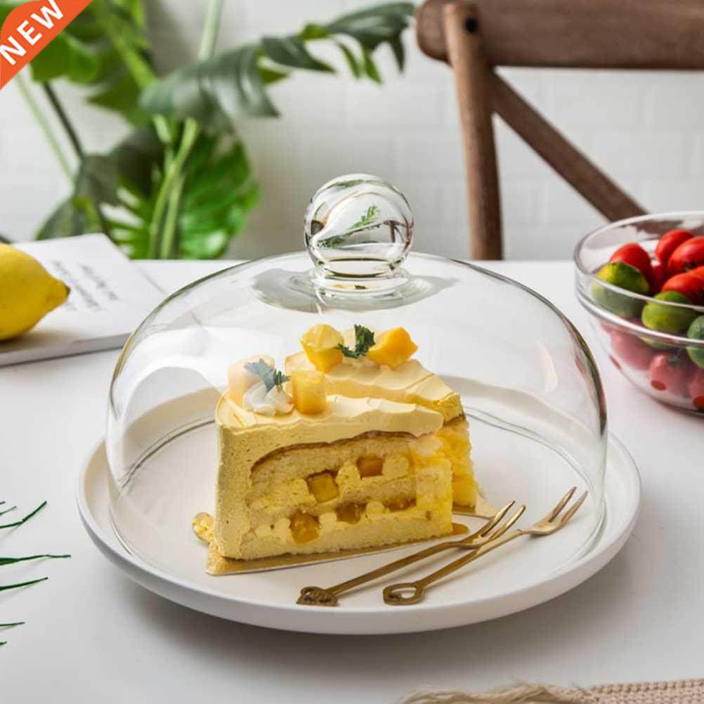 1Pc Glass Food Cover Anti Fly Mosquito Meal Cover Transparen