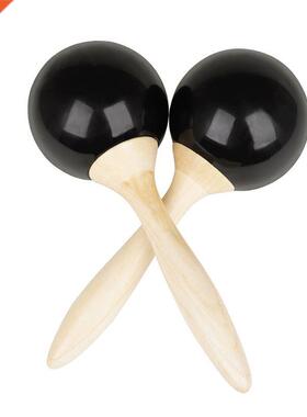 1 Pair Maracas Percussion Rattle Shaker,Handmade Sand Hammer