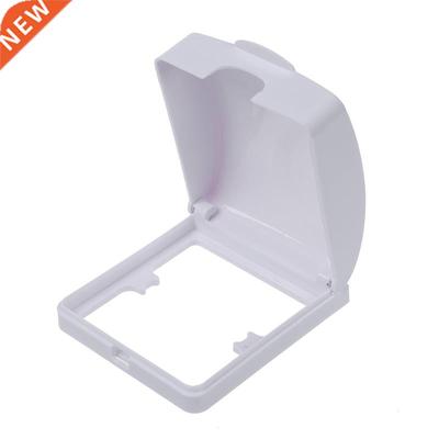 Bathroom Wall Switch Protector Flip Cap White Plastic Waterp