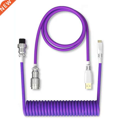 Coiled Type C USB Cable Sleeved USB to Type-C Coiled cable f