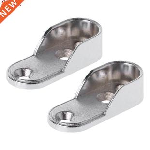 2pcs Wardrobe Clothes Tube Support Closet Rod Pole End Brack