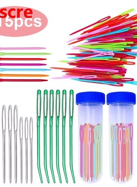 115Pcs Yarn Large Eye Blunt Needles Set Crafting Knitting W