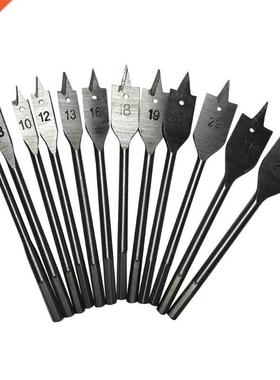 15pcs Full Steel Hex Shank Spade Flat Bit Set for 6-25mm HSS
