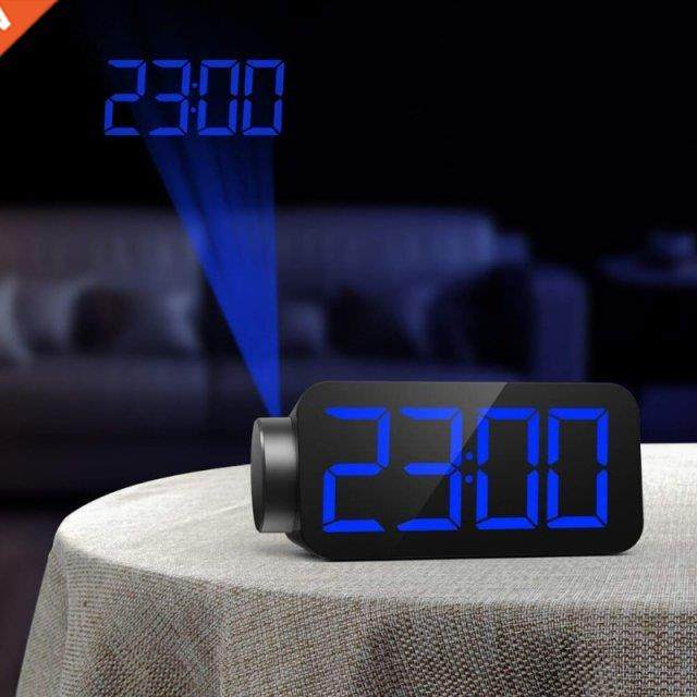 Projection Alarm Clock Radio Digital Alarm Clocks 7 Screen