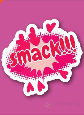Smack Pop Art Laptop and Phone Sticker-Decal max.8cm