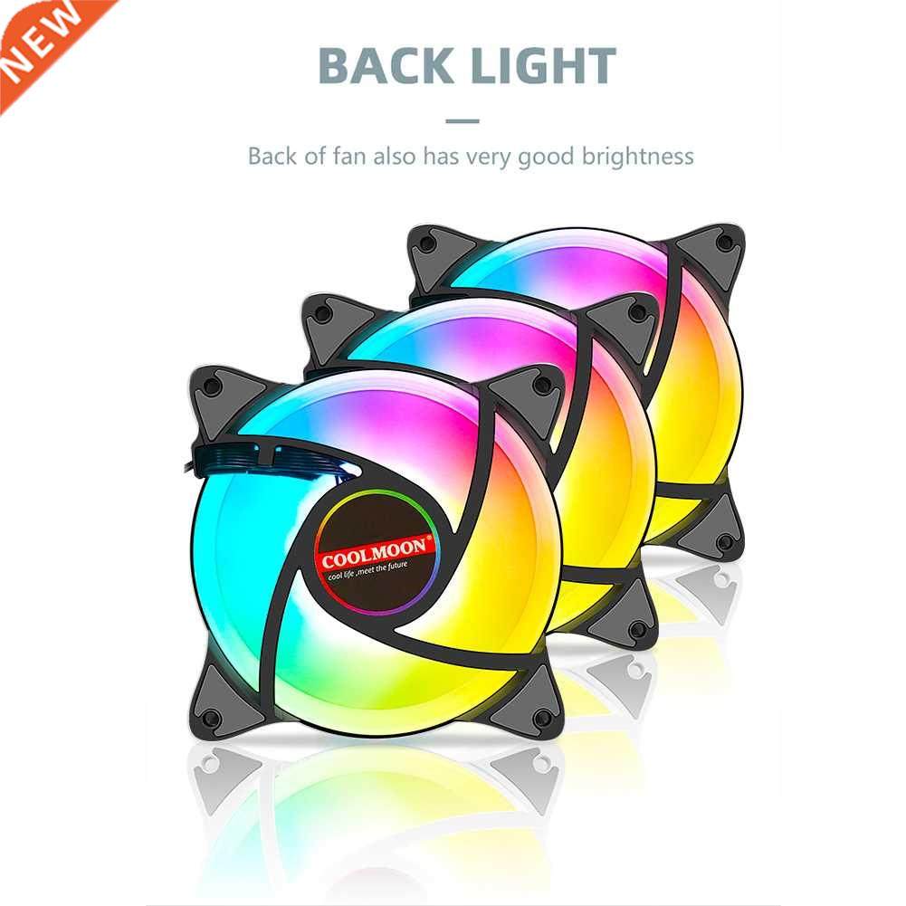 COOLMOON 12cm 5V PWM PC Case Cooling Fan Desktop Addressable