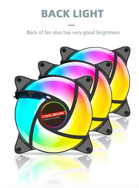 COOLMOON 12cm 5V PWM PC Case Cooling Fan Desktop Addressable