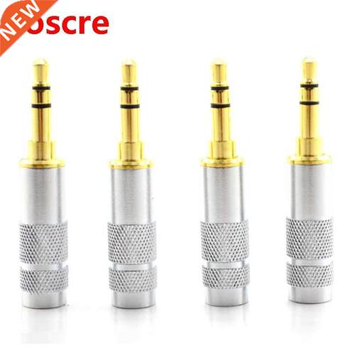 4pcs Gold plated Stereo 3.5mm 3 Pole Repair Headphone Jack P