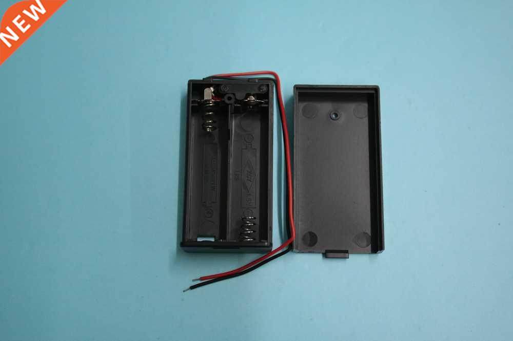 black 2 aa battery holder box case with switch 2 aa 2a batte
