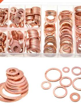 400pcs/Kit Solid Copper Crush Washers 9 Sizes Assorted Seal