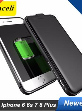 Metal Shell For Iphone 6 6s Plus 7 8 Plus Battery Case 4000