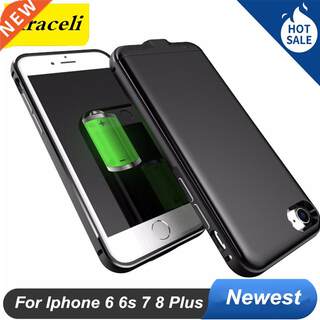 Metal Shell For Iphone 6 6s Plus 7 8 Plus Battery Case 4000