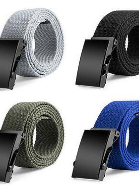 2022 New Waist Belts Men Womens Unisex Cotton Fabric Webbin