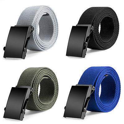 2022 New Waist Belts Men Womens Unisex Cotton Fabric Webbin
