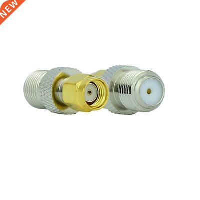 RF SMAF Adapter RP SMA Plug to F Jack raight Coaxial Conne