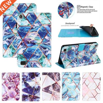 For iPad 8th 7th Generation Case Marble Pattern Flip Cover