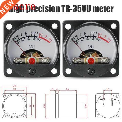 TR-35 VU Meter Head Power Amplifier DB Meter Sound Pressure