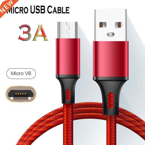 Nylon Braided Micro USB Cable 1.2m For Android Mobile Phone