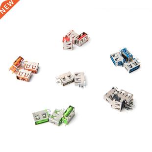 100 PCS a lot USB female socket side plug USB Port Female S