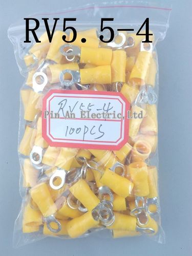 RV5.5-4 Yellow Ring insulated terminal 100PCS/Pack cable Cri