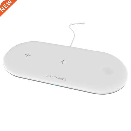3 In 1 Fast Pad Wireless Charger Qi LED Indicator Practical