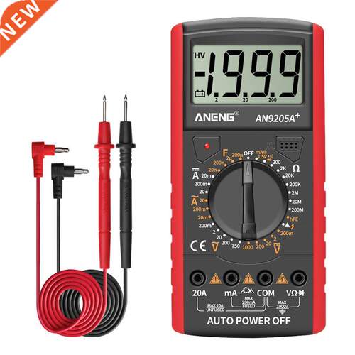 AN9205A+ LCD Digital Multimeter Voltmeter Ammeter Resistance