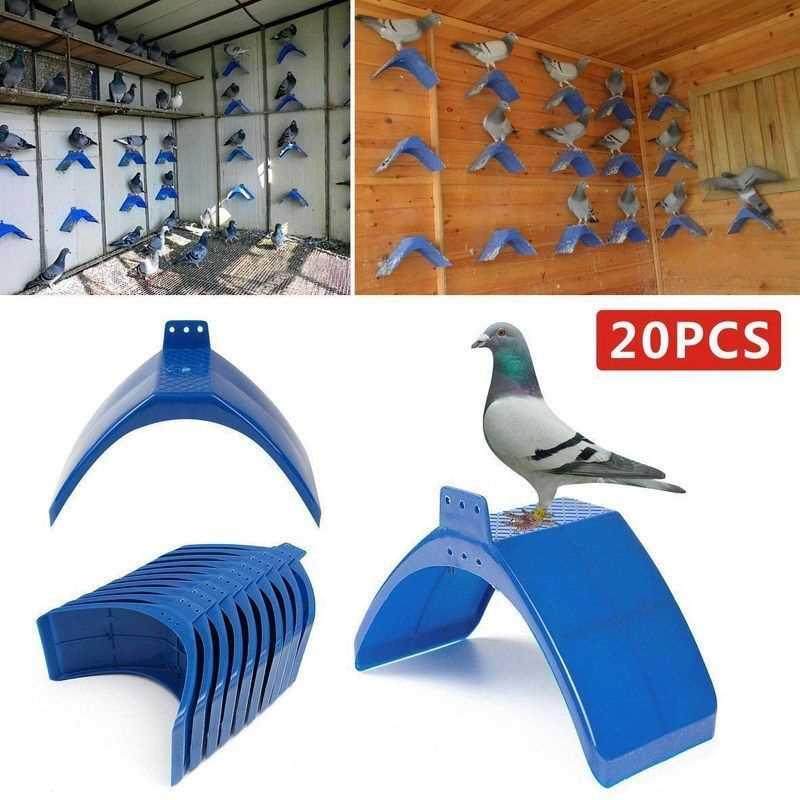 20pcs Pigeon V Roost Perches Frame Dove Rest Stand Blue Dwel