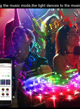 New Led Light Strip 5050 Bluetooth Light Strip Set Rgb Color