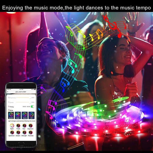 New Led Light Strip 5050 Bluetooth Light Strip Set Rgb Color