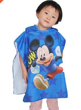 Disney children kids hooded bath towel cape beach towel bla