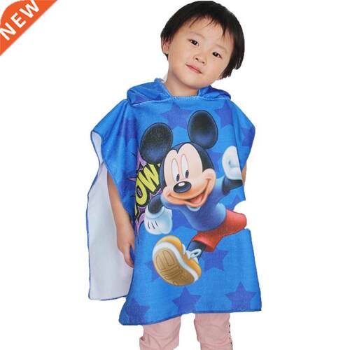 Disney children kids hooded bath towel cape beach towel bla