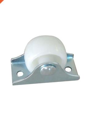 10 Pcs White Rail Fixed Casters Cart Orientation Casters One