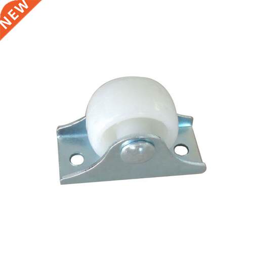 10 Pcs White Rail Fixed Casters Cart Orientation Casters One