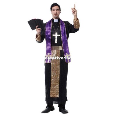 Umorden Halloween Costume for Men Christian European Reliio
