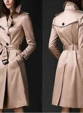 2022 Autumn New Brand Women nch Coat Long Windbreaker Europe