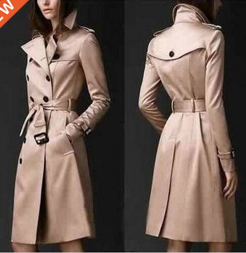 2022 Autumn New Brand Women nch Coat Long Windbreaker Europe